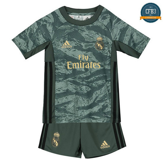 Camiseta Real Madrid Niños Gris/Verde 2019/2020