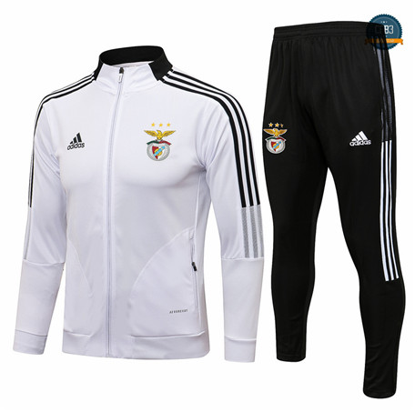 Cfb3 Chaqueta Chandal Benfica Equipación Blanco 2021/2022