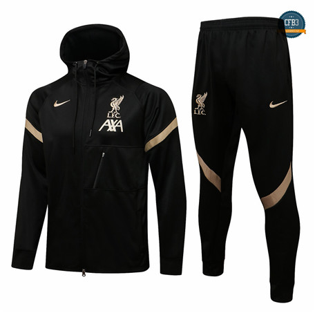 Cfb3 Chaqueta Chandal Liverpool Equipación Sombrero Negro 2021/2022