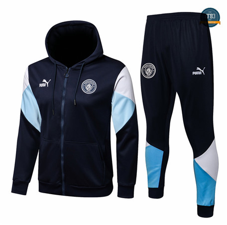 Cfb3 Chaqueta Chandal Manchester City Equipación Sombrero Azul Oscuro 2021/2022