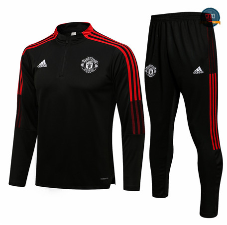 Cfb3 Chandal Manchester United Equipación Negro/Rojo 2021/2022