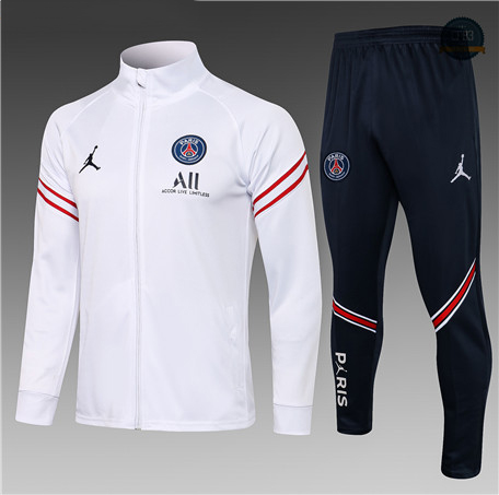 Cfb3 Chaqueta Chándal Niños Jordan PSG Equipación Blanco/Rojo 2021/2022