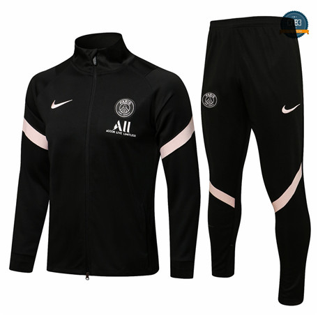 Chaqueta Chandal PSG Equipación Sombrero Negro Col Haut 2021