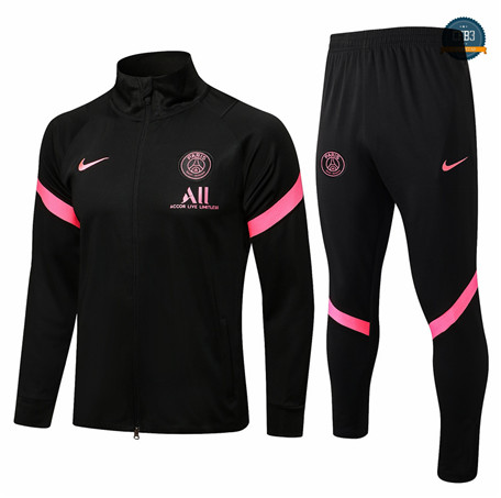 Cfb3 Chaqueta Chandal PSG Equipación Negro Col Haut 2021/2022