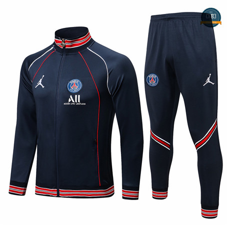 Cfb3 Chaqueta Chandal PSG Jordan Equipación Azul Oscuro /Rojo 2021/2022