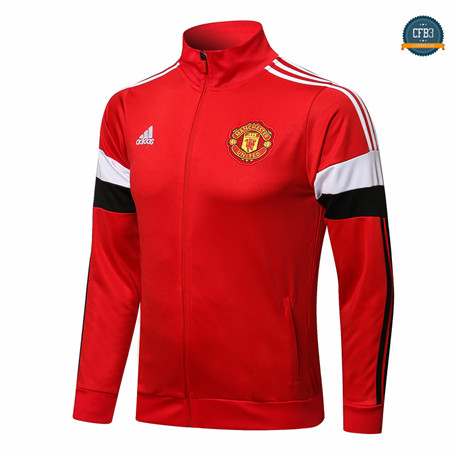 Cfb3 Chaqueta Manchester United Equipación Rojo/Blanco Col Haut 2021/2022