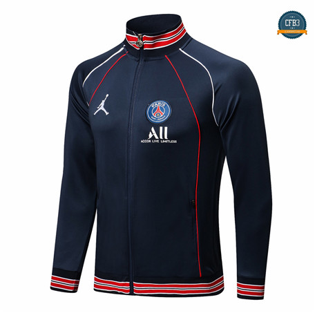 Cfb3 Chaqueta PSG Jordan Equipación Azul Oscuro /Rojo 2021/2022