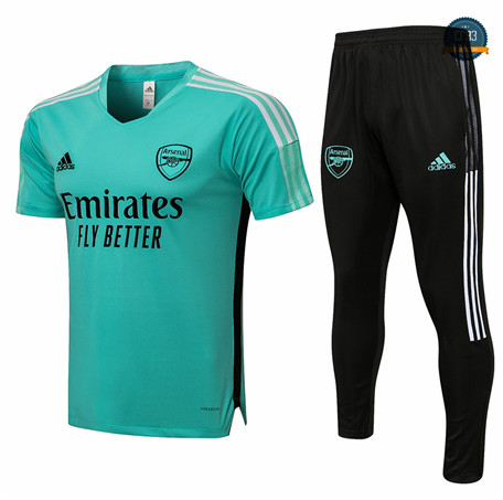 Cfb3 Camiseta Entrenamiento Arsenal + Pantalones Equipación Verde 2021/2022