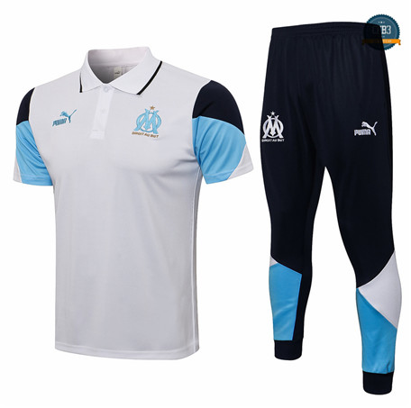 Cfb3 Camiseta Entrenamiento Polo Marsella + Pantalones Equipación Blanco 2021/2022