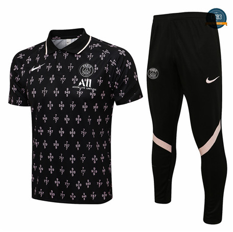 Cfb3 Camiseta Entrenamiento PSG + Pantalones Equipación Negro 2021/2022