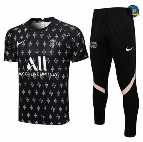 Cfb3 Camiseta Entrenamiento PSG + Pantalones Equipación Negro 2021/2022