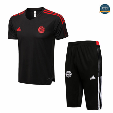 Cfb3 Camiseta Entrenamiento Real Madrid + Pantalones Pantalones 3/4 Equipación Gris oscuro 2021/2022