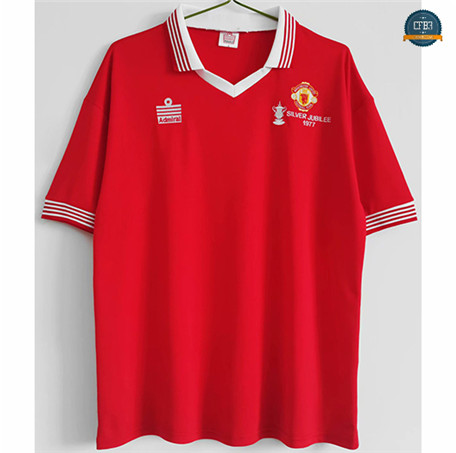 Cfb3 Camiseta Retro 1977 Manchester United 1ª Equipación