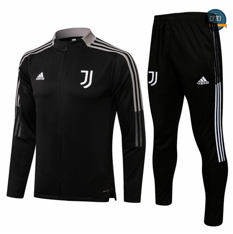 Cfb3 Camisetas Chaqueta Chandal Juventus Equipación Negro 2021/2022