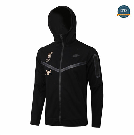 Cfb3 Camisetas Chaqueta Sombrero Liverpool Equipación Negro 2021/2022