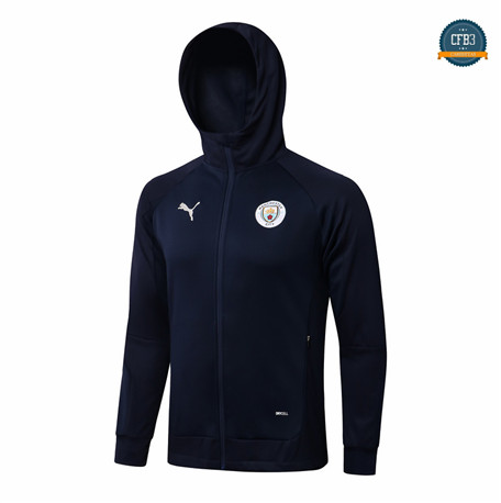 Cfb3 Camisetas Chaqueta Sombrero Manchester City Equipación Azul marino 2021/2022