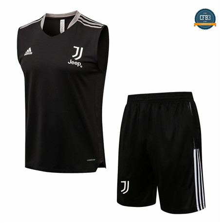 Cfb3 Camisetas Entrenamiento Juventus Debardeur + Pantalones Equipación Gris oscuro 2021/2022