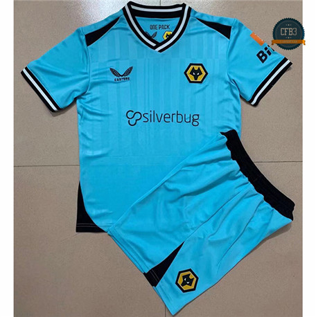 Cfb3 Camisetas Wolverhampton Enfant Portero Azul 2021/2022