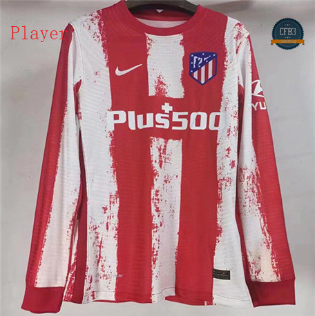Cfb3 Camisetas Player Version Atletico Madrid 1ª Equipación Manga larga 2021/2022