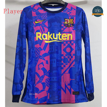 Cfb3 Camisetas Player Version Barcelona 3ª Equipación Manga larga 2021/2022