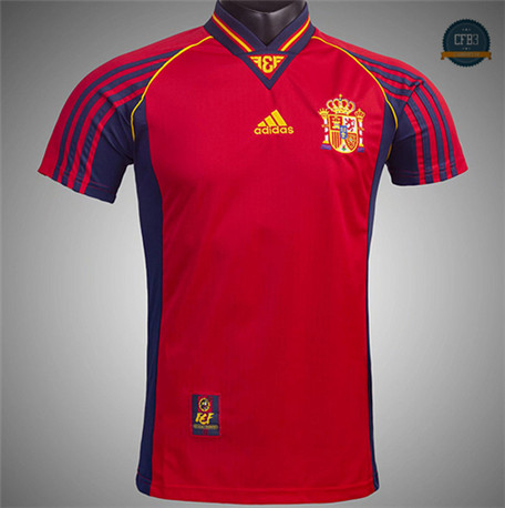 Cfb3 Camisetas Retro 1998 España 1ª Copa Mundial Equipación