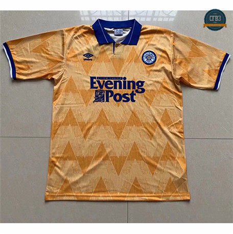 Cfb3 Camisetas Retro 1991-92 Leeds united 2ª Equipación