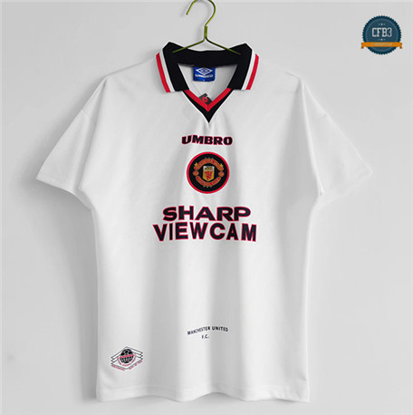 Cfb3 Camisetas Retro 1996-97 Manchester United 2ª Equipación