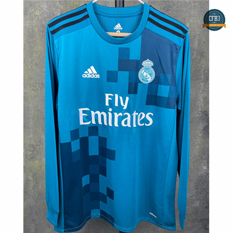 Cfb3 Camisetas Retro 2017-18 Real Madrid 3ª Manga larga Equipación