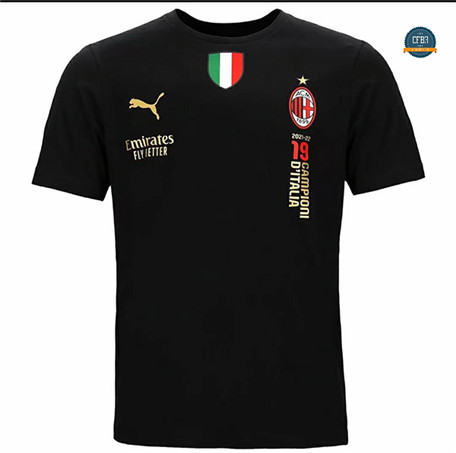 Cfb3 Camiseta AC Milan Equipación Negro T-shirt 2022/2023