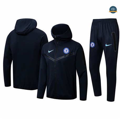 Cfb3 Camiseta Chaqueta Chandal Chelsea Equipación Sombrero Negro 2022/2023