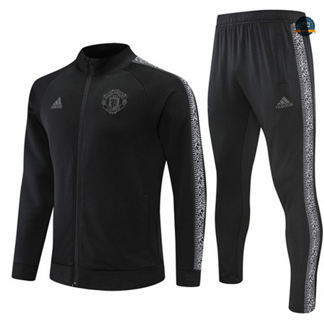 Cfb3 Camiseta Chaqueta Chandal Manchester United Equipación Negro 2022/2023