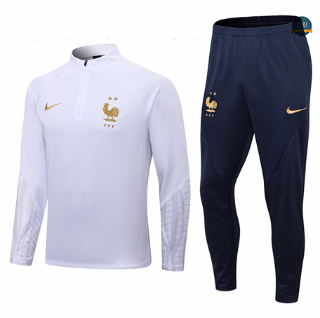 Cfb3 Camiseta Chandal Niños Francia Equipación Blanco 2022/2023