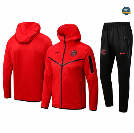 Cfb3 Camiseta Chaqueta Chandal Paris PSG Equipación Sombrero Rojo 2022/2023