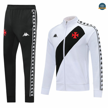 Cfb3 Camiseta Chaqueta Chandal Vasco de Gama Equipación Blanco 2022/2023