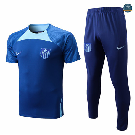 Cfb3 Camiseta Atletico Madrid + Pantalones Equipación Azul 2022/2023