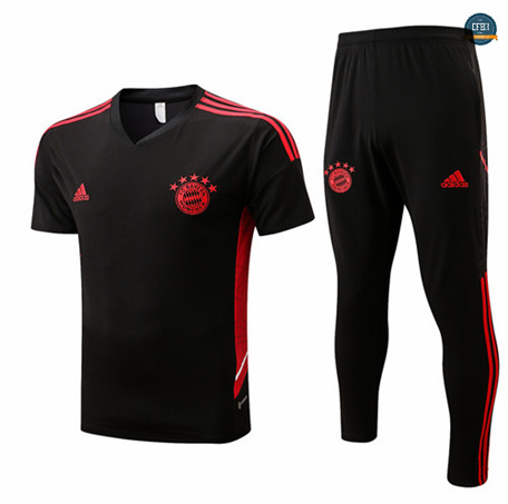 Cfb3 Camiseta Bayern Munich + Pantalones Equipación Negro 2022/2023