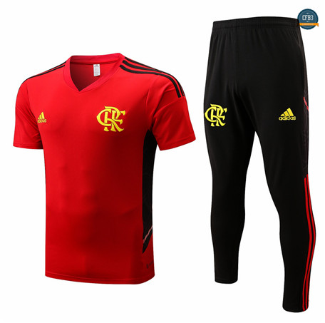 Cfb3 Camiseta Flamengo + Pantalones Equipación Rojo 2022/2023
