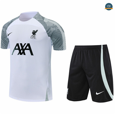 Cfb3 Camiseta Liverpool + Short + Pantalones Equipación Blanco 2022/2023