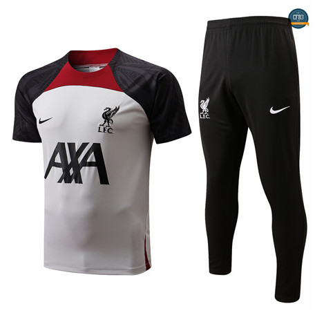 Cfb3 Camiseta Liverpool + Pantalones Equipación Blanco 2022/2023