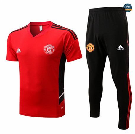 Cfb3 Camiseta Manchester United + Pantalones Equipación Rojo 2022/2023