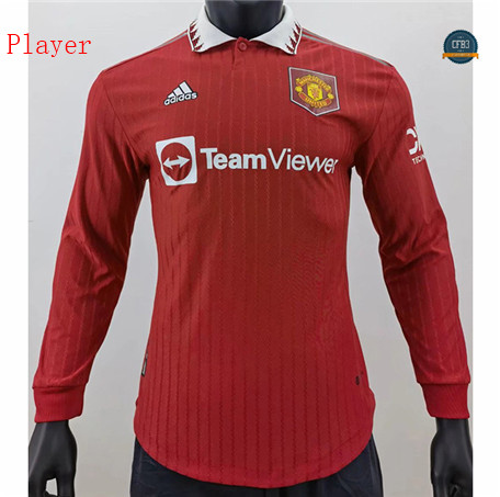 Cfb3 Camiseta Manchester United Player 1ª Equipación Manga larga 2022/2023