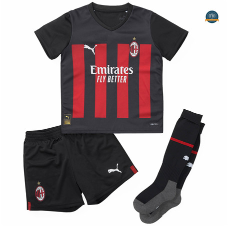 Cfb3 Camiseta AC Milan Niños 1ª Equipación 2022/2023