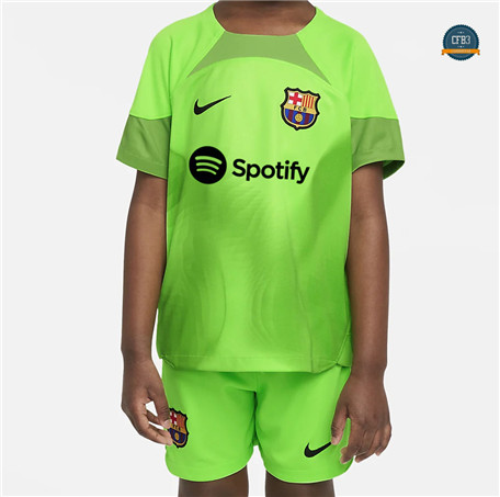 Cfb3 Camiseta Barcelona Niños Portero Equipación Verde 2022/2023