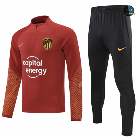 Cfb3 Camiseta Chándal Atletico Madrid Equipación Rojo/Negro 2022/2023 C066