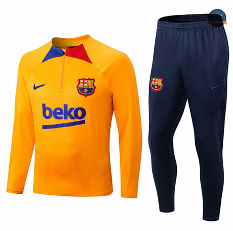 Cfb3 Camiseta Chándal Barcelona Equipación Naranja/Azul 2022/2023 C077