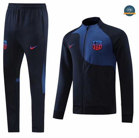 Cfb3 Camiseta Chaqueta Chándal Barcelona Equipación Azul Profundo 2022/2023 C081