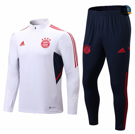 Cfb3 Camiseta Chándal Bayern Munich Equipación Blanco/Negro 2022/2023 C055