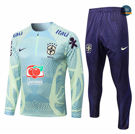 Cfb3 Camiseta Chaqueta Chándal Brasil Equipación Amarillo/Negro 2022/2023 C155