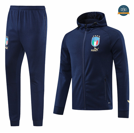 Cfb3 Camiseta Chaqueta Chándal Italia Equipación Sombrero Azul Profundo 2022/2023 C174