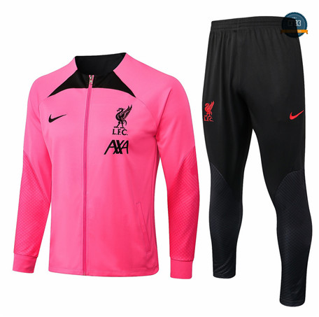 Cfb3 Camiseta Chaqueta Chándal Liverpool Equipación Rose/Negro 2022/2023 C204